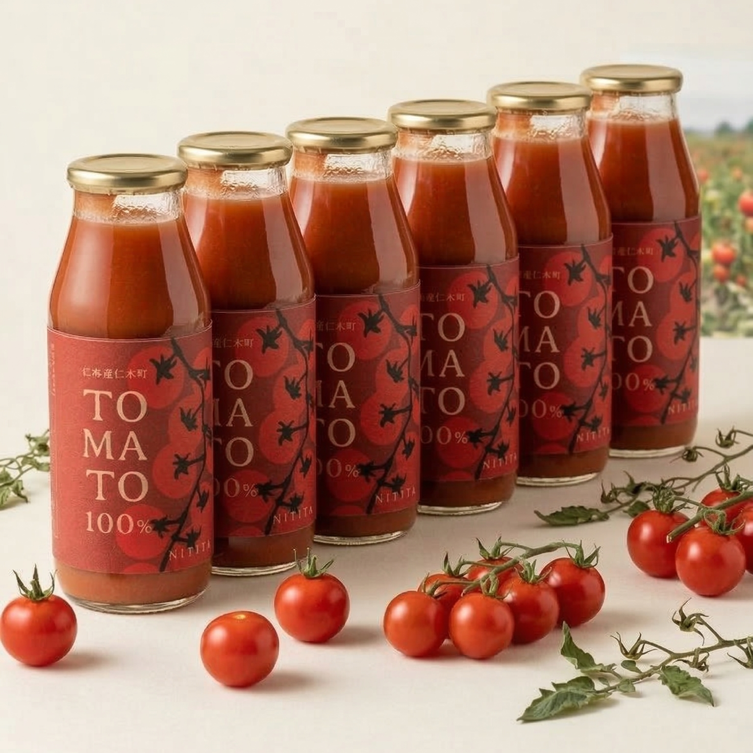 🍅にきやのTOMATO100％ （トマトジュース）6本ギフトセット