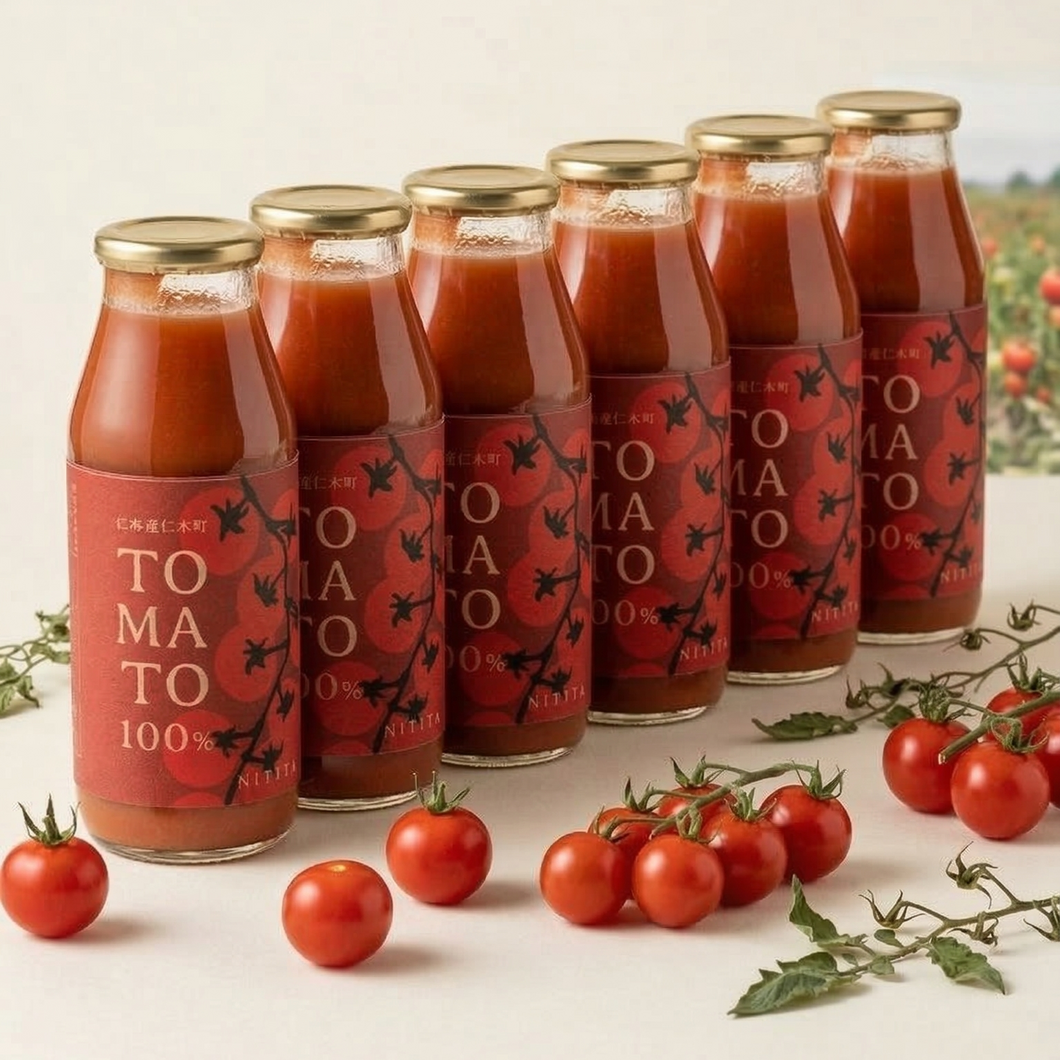 🍅にきやのTOMATO100% (トマトジュース)6本ギフトセット 🍅にきやのTOMATO100% (トマトジュース)6本ギフトセット